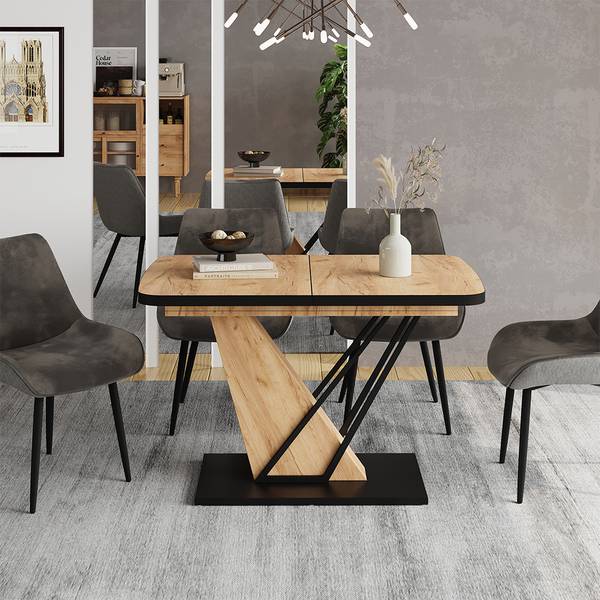 Eettafel Fenaro 58015 eikenhouten look