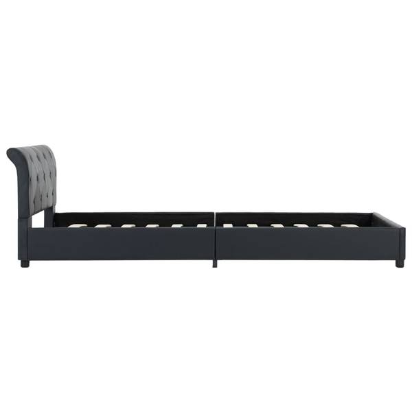 Bettgestell X402 Schwarz - Holz teilmassiv - 104 x 64 x 212 cm