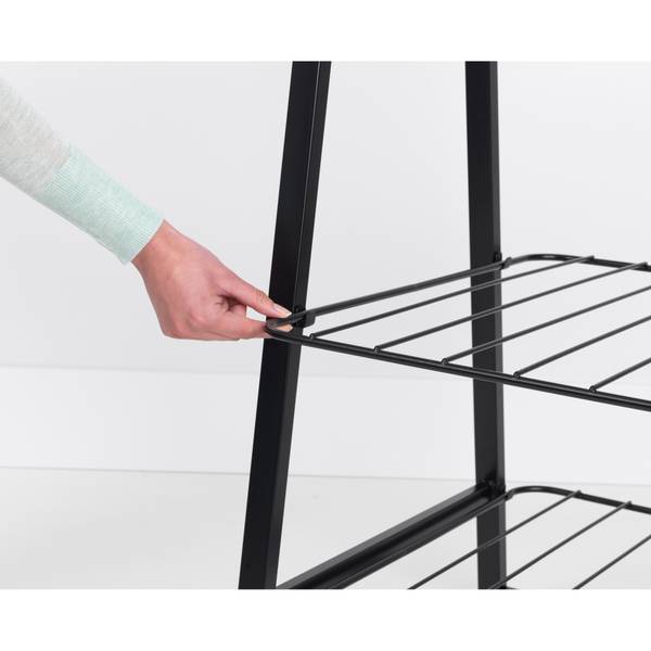 Kleiderständer Linn Schwarz - Stahl - 61 x 190 x 57 cm