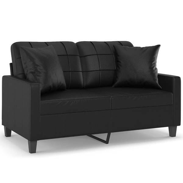 2-Sitzer-Sofa XT6680 Schwarz - Tiefe: 138 cm