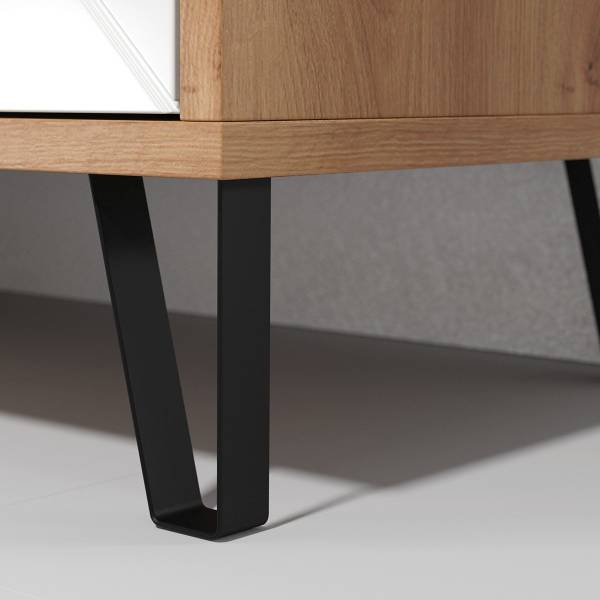 Buffet TOUCH Imitation chêne artisan / Blanc
