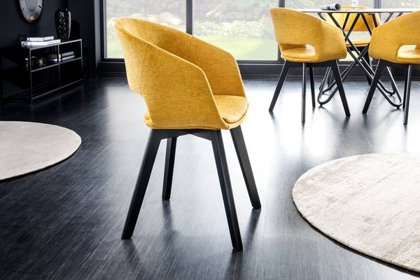 Stuhl NORDIC STAR Gelb - Schwarz