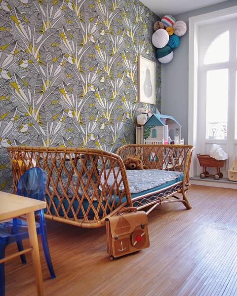 Großformatiges Palmito Panoramapapier Gelb