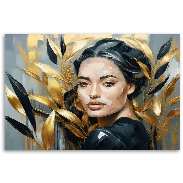 Wandbild glamour-frau 90 x 60 cm