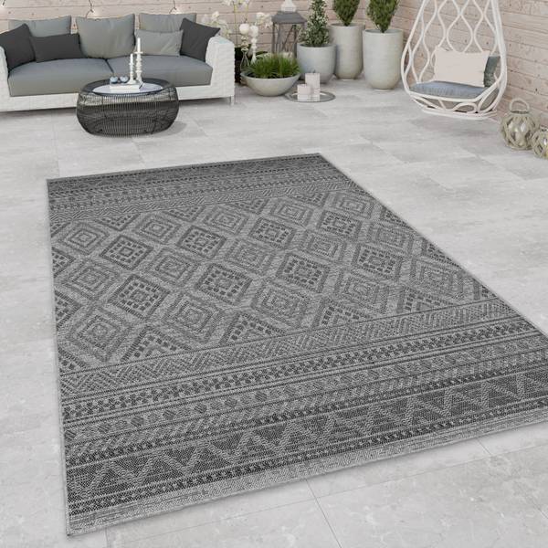 OUTDOORTEPPICH 80/80 cm Vermont 184 Anthrazit - 80 x 80 cm