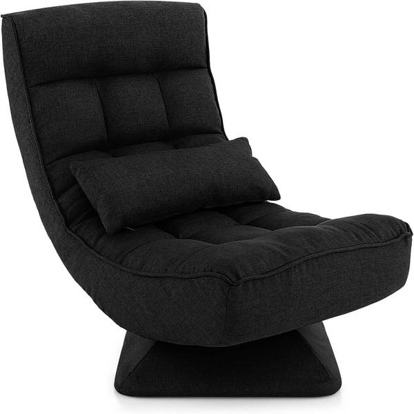 Vloerstoel TH32895 zwart - textiel - 63 x 93 x 71 cm