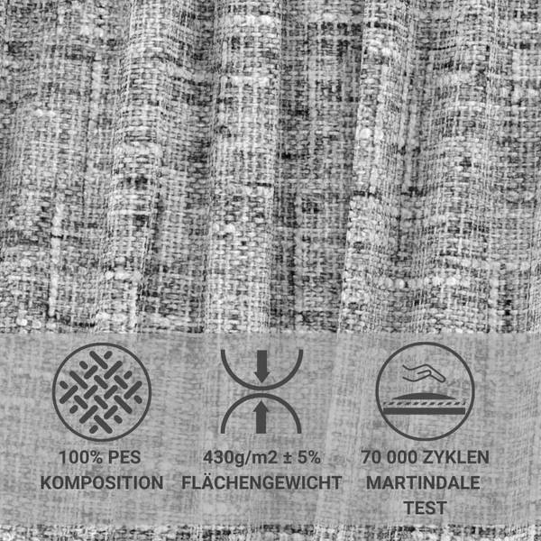 Polsterbett Nuno Grau - Liegefläche Breite: 140 cm