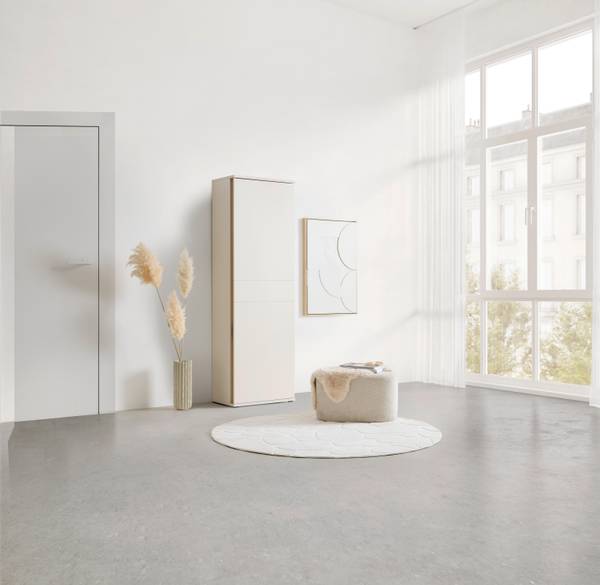 Mehrzweckschrank ANTONIO Beige - Braun - Holzwerkstoff - 61 x 190 x 38 cm