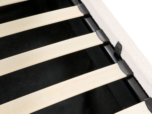 Lit double BOUSSE Blanc - Largeur de la surface de couchage : 140 cm