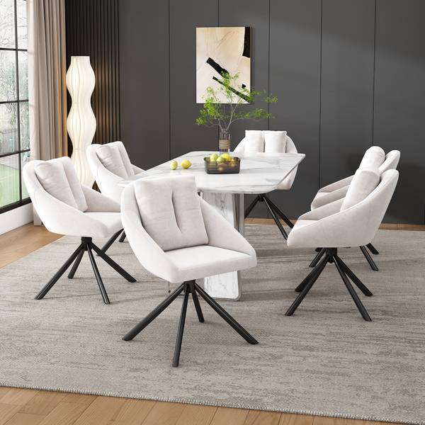 Esszimmerstuhl(2er-set) Bruk Beige - Holzwerkstoff - 59 x 79 x 65 cm