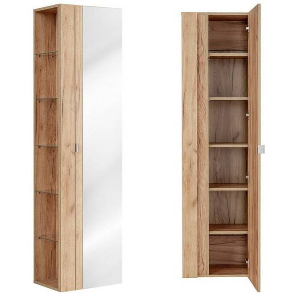Badmöbel-Set TOSKANA-56-509 3er-Set Braun - Holzwerkstoff - 205 x 190 x 46 cm