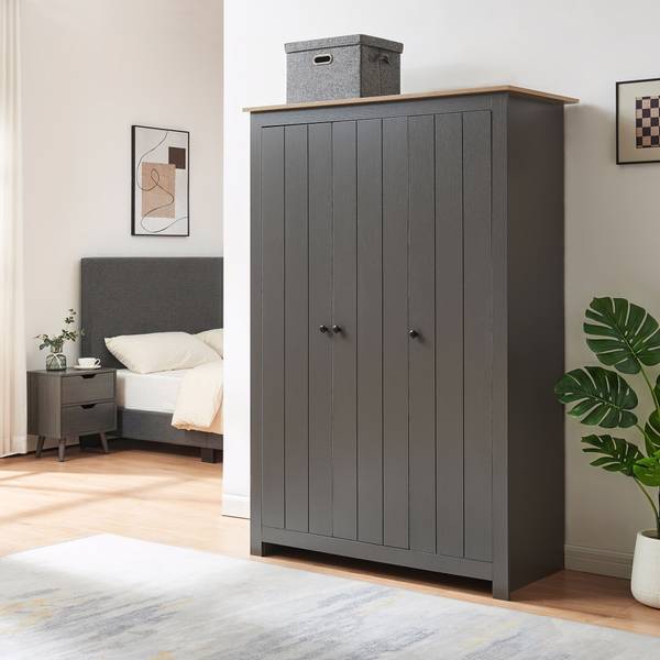 Kleiderschrank Vasand Grau