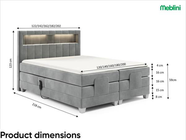 Boxspringbett ASPERO Braun