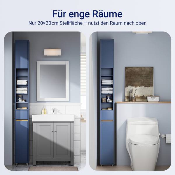 Badkamerkast BZR34-II-B blauw