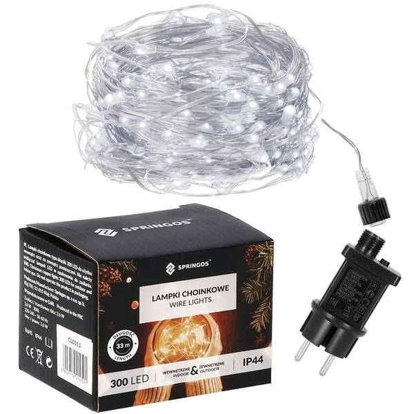 Lichterkette CL0309 Weiß - Kunststoff - 1 x 1 x 3300 cm