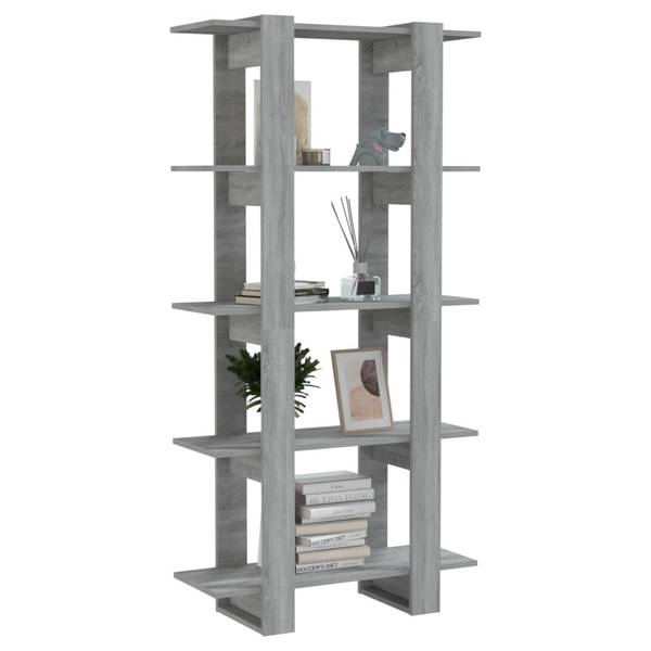 Bücherregal 3013465 Grau - Holzwerkstoff - 80 x 160 x 30 cm