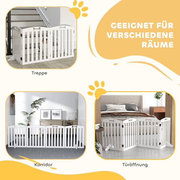 Hundegitter D06-244V01WT Tiefe: 208 cm
