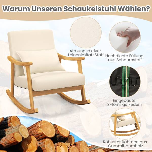 Schaukelstuhl VH32934 Beige