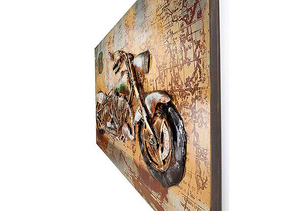 Metallbild ROUTE 66 Metall - 5 x 72 x 108 cm
