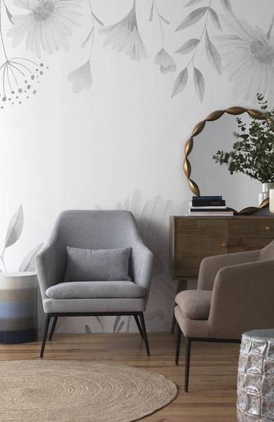 Hocker 10161 Grau - Keramik - 32 x 43 x 32 cm