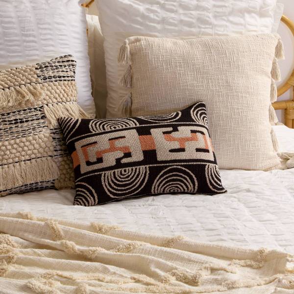 Kissen MIRA Braun - Textil - 15 x 30 x 50 cm