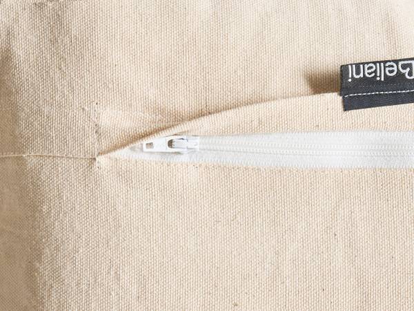 Dekokissen INTSIA 2-tlg Beige - Weiß - Naturfaser - 50 x 5 x 30 cm
