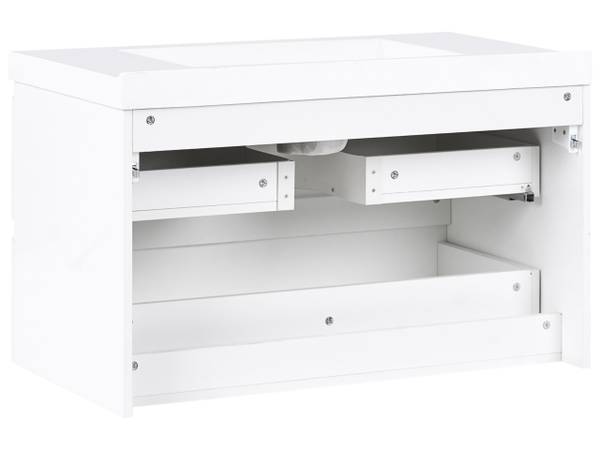 Badezimmerschrank TOTA 2-tlg Weiß - Holzwerkstoff - 50 x 50 x 50 cm