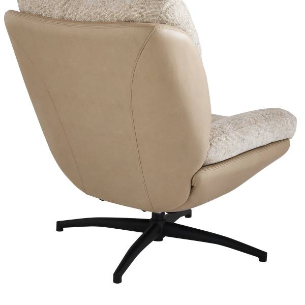 Sessel MANU Beige - Webstoff - 87 x 90 x 68 cm