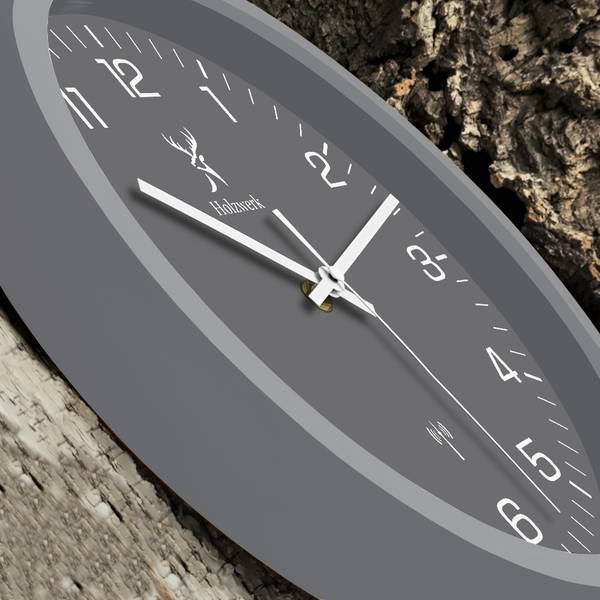 Funk-Wanduhr FRIEDBERG Grau - Weiß