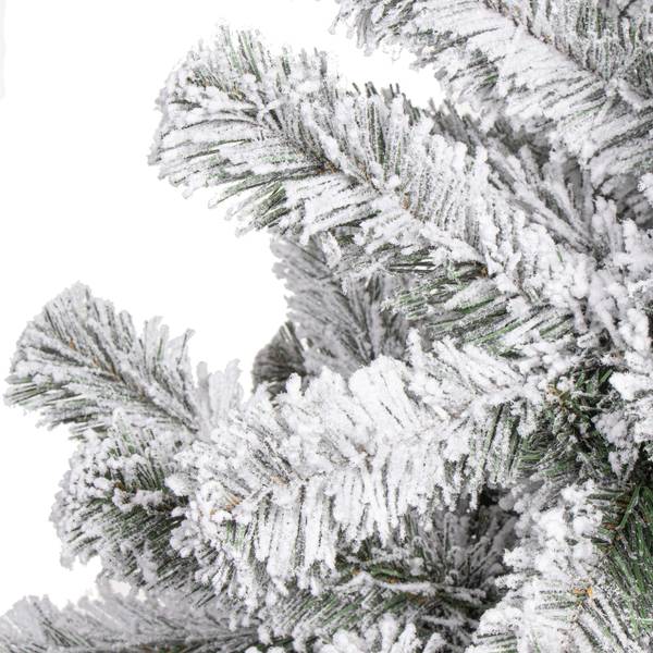 Weihnachtsbaum Fichte mit Kunstschnee Braun - PVC - 80 x 180 x 80 cm