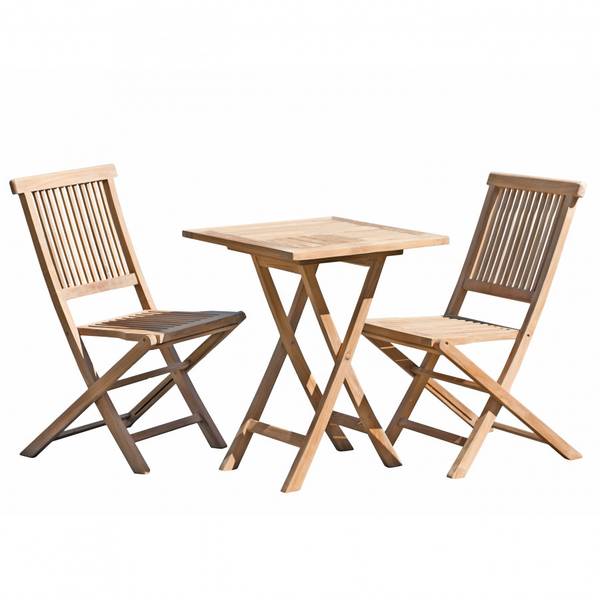 Gartenlounges - Mahlzeiten HARRIS Braun - Teakholz - 60 x 76 x 60 cm