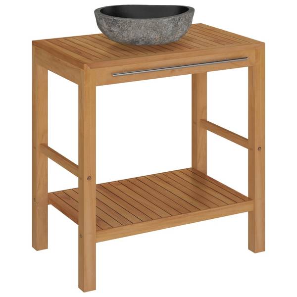Badezimmerschrank  295976 Braun - Teakholz - 45 x 75 x 74 cm