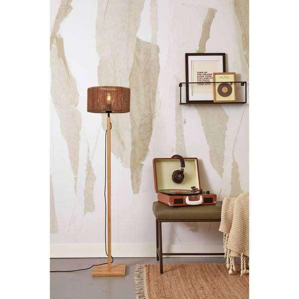 Lampadaire Iguazu Marron - Tissu - 15 x 126 x 15 cm