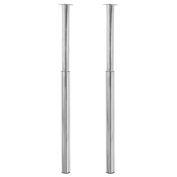 Pied de table 3000366-1 (lot de 2) Argenté - Nombre de pièces dans le lot : 2
