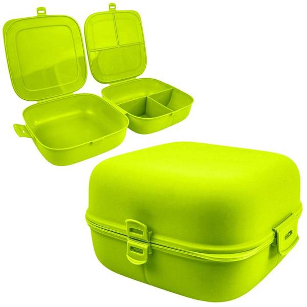 Lunchbox mit 2 Behältern Grün