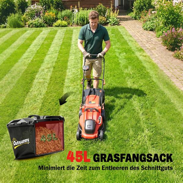 Rasenmäher 84H-751V00RD Rot - Kunststoff - 46 x 109 x 131 cm
