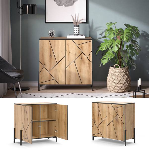 Kommode Hatto 40524 Braun - Holzwerkstoff - 84 x 81 x 40 cm