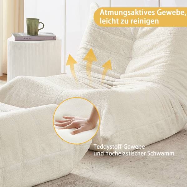 Lazy Sofa NEXUSCLARITY Beige