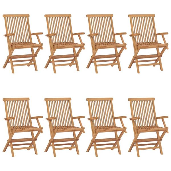 Chaise de jardin 3007214-5 (lot de 8) Beige