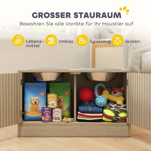 Hundenapf D08-085V00AK Braun - Holzwerkstoff - 30 x 36 x 60 cm