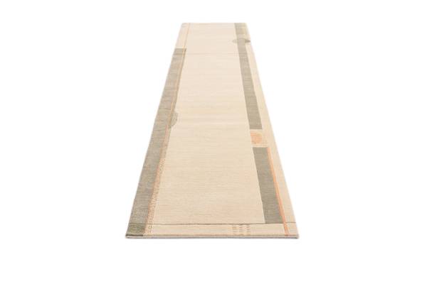 Läufer Teppich Darya DLXXVIII Braun - Wolle - 84 x 1 x 396 cm