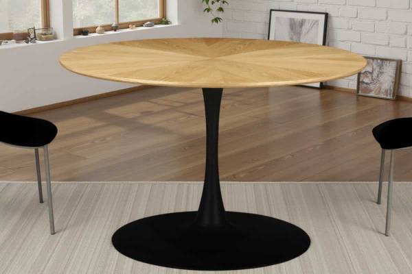 Esstisch ATELIER Braun - Eiche - 120 x 75 x 120 cm