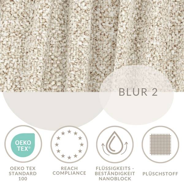 Gestoffeerd bed Ordina I beige - Ligoppervlak breedte: 180 cm