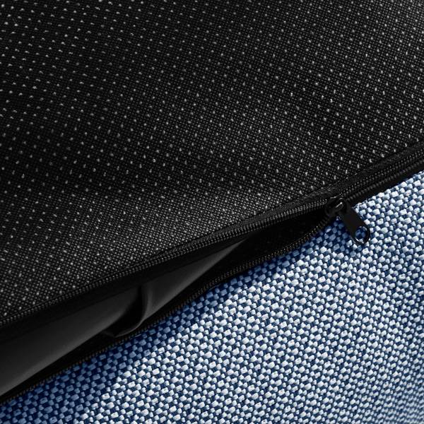 Gartenhocker LOVIA Marineblau - Weiß