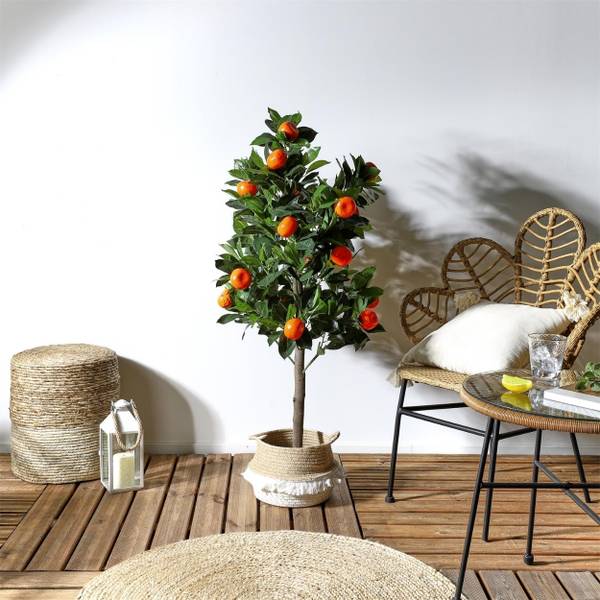 Mandarinenbaum HH-HD8111 Grün - Kunststoff - 65 x 125 x 65 cm