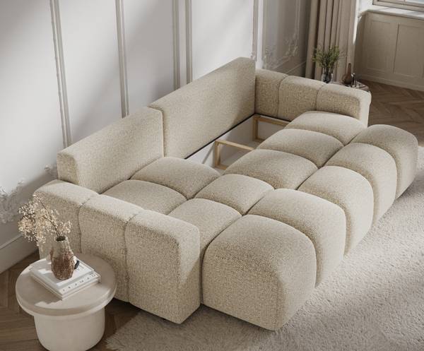 Ecksofa mit Schlaffunktion Ucci Beige