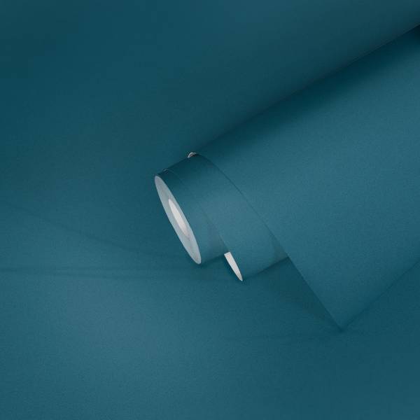 Vliestapete 4048 einfarbig glatt Design Türkis