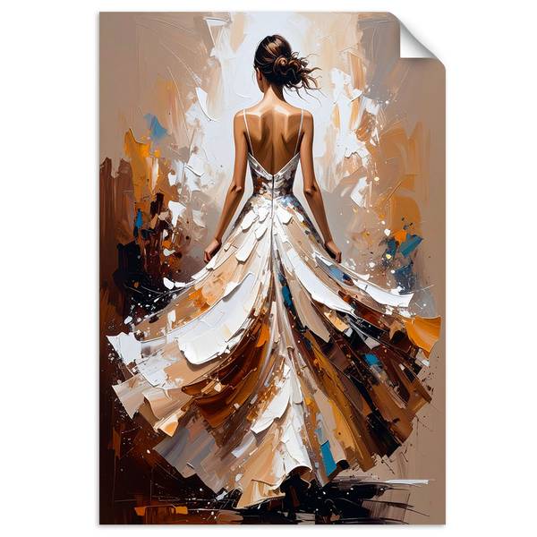 Wandsticker Frau 60 x 90 cm
