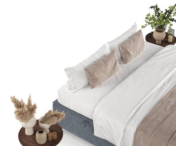 Polsterbett Tate Blau - Liegefläche Breite: 160 cm