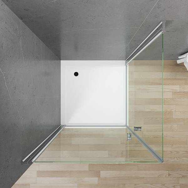 Eckdusche Pendeltür CANNES 80 x 80 cm